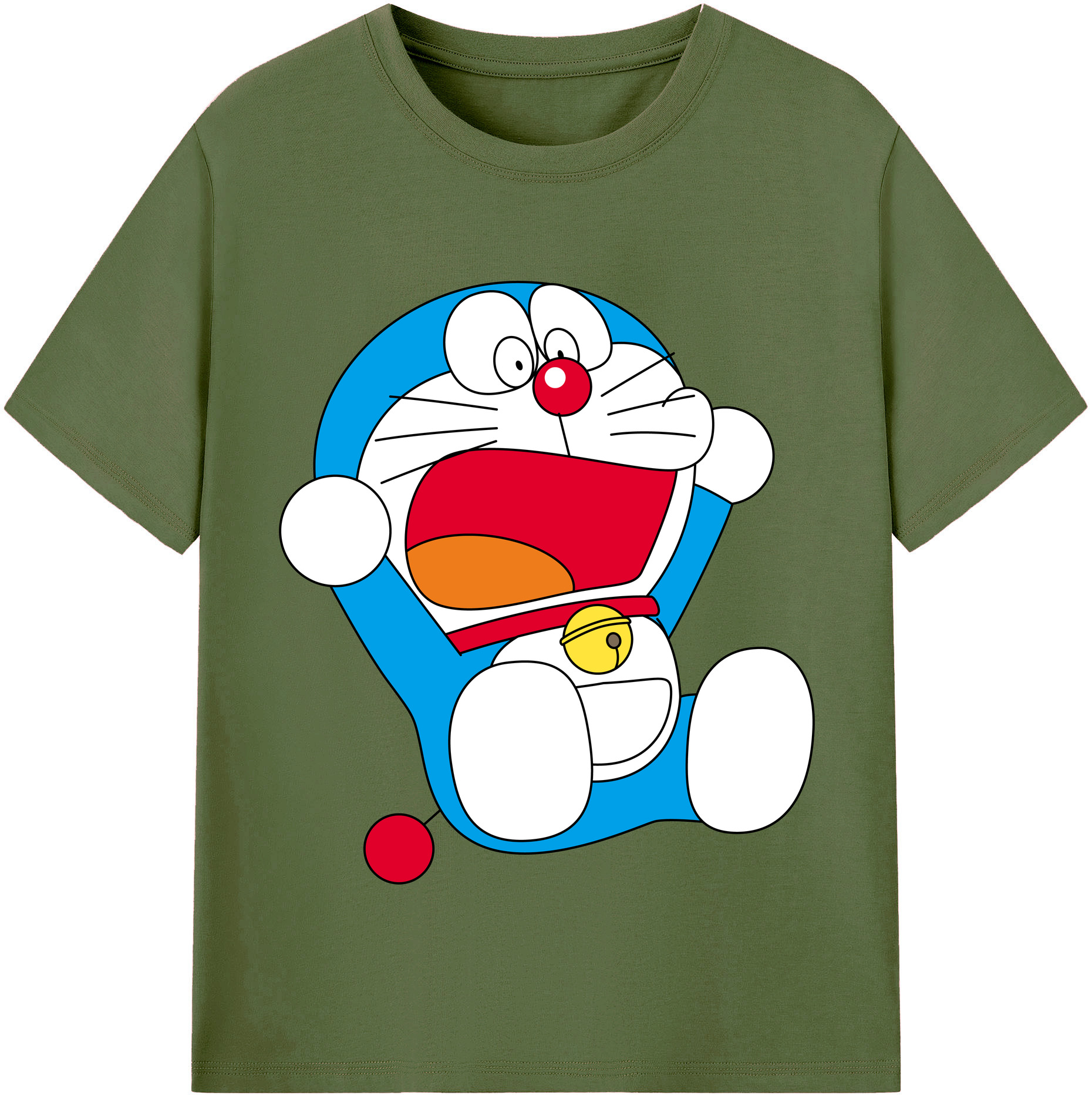 （画像用） ドラえもん Doraemon 綿100％半袖Tシャツ（フロントプリント）